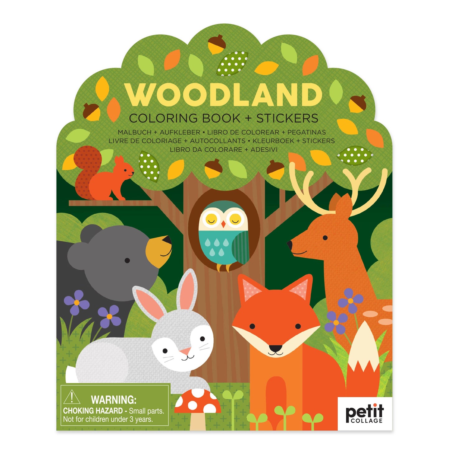 Chronicle Books - Coloring Book With Stickers: Woodland