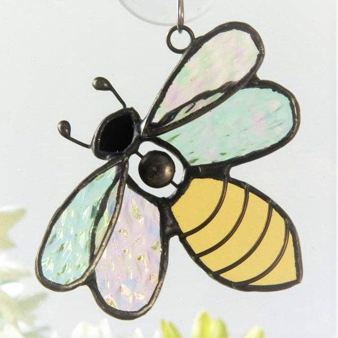 J Devlin Glass Art & Bert Anderson Collection - ORN 175 Bee Ornament