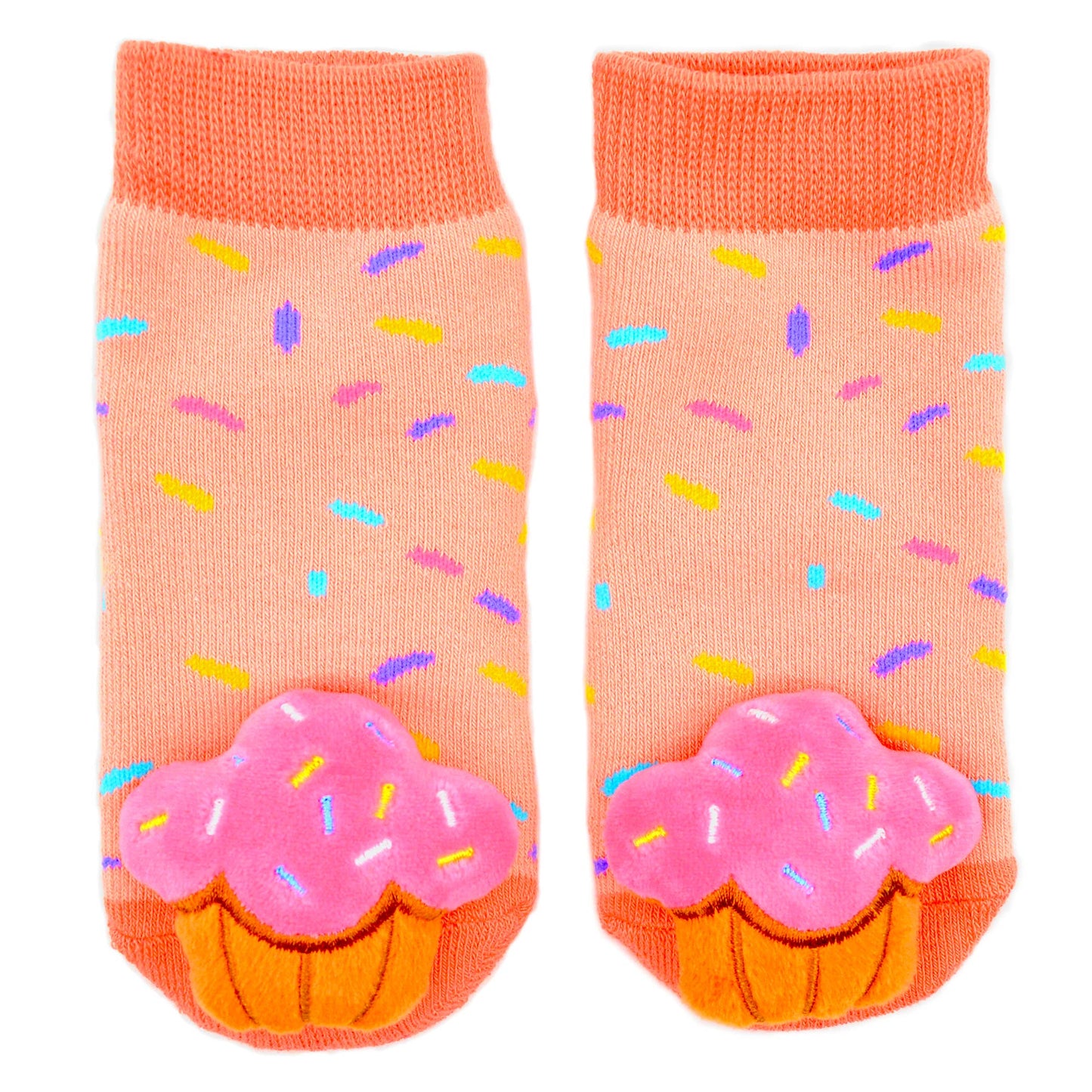 Boogie Toes - Sweet Cupcake Boogie Toes - Baby Rattle Socks
