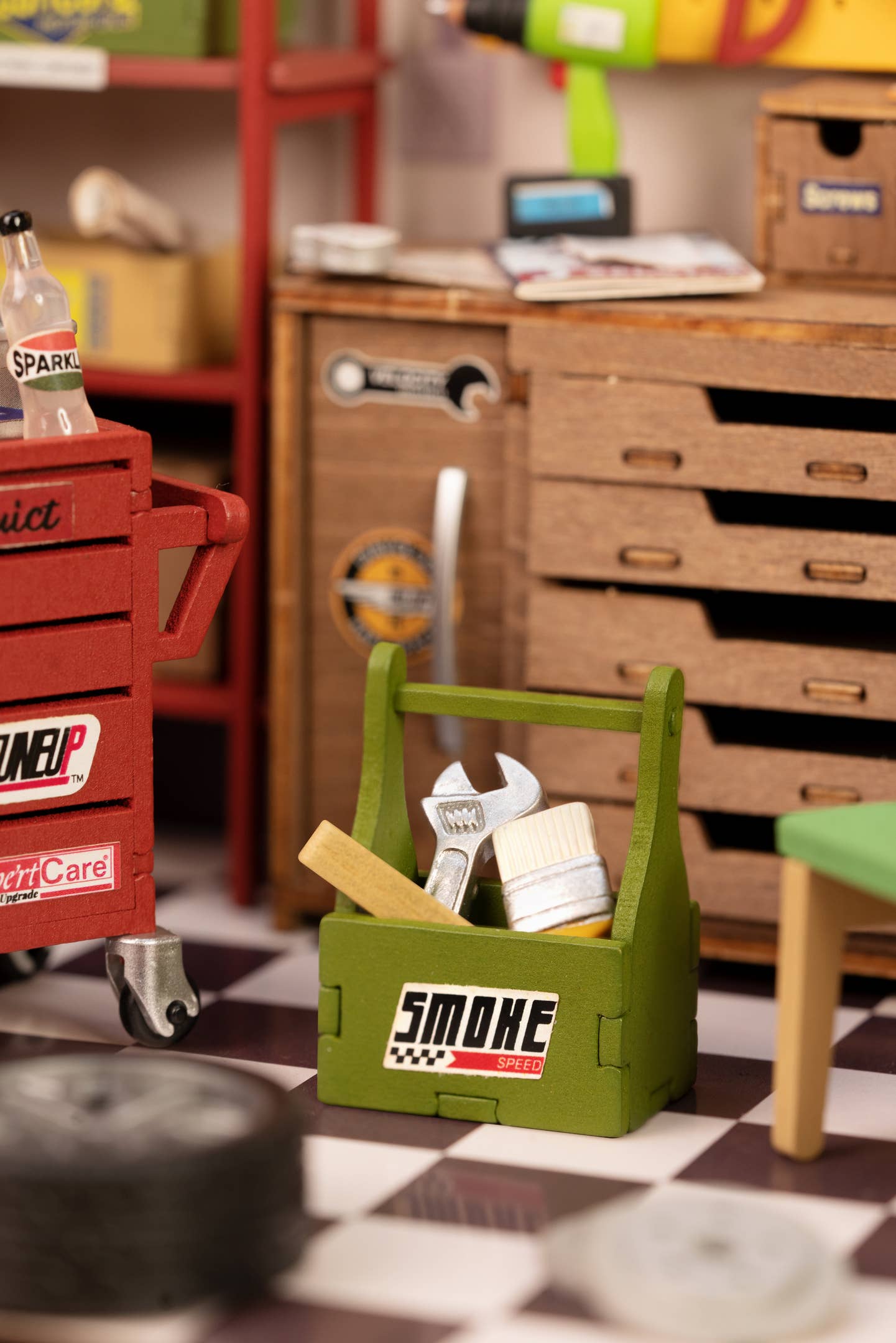 Hands Craft - DIY Miniature House Kit: Garage Workshop