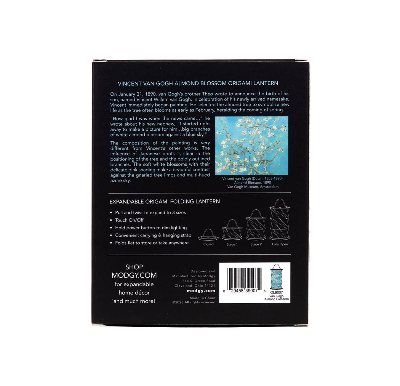 Modgy - Modgy Vincent van Gogh Almond Blossom Origami Lantern