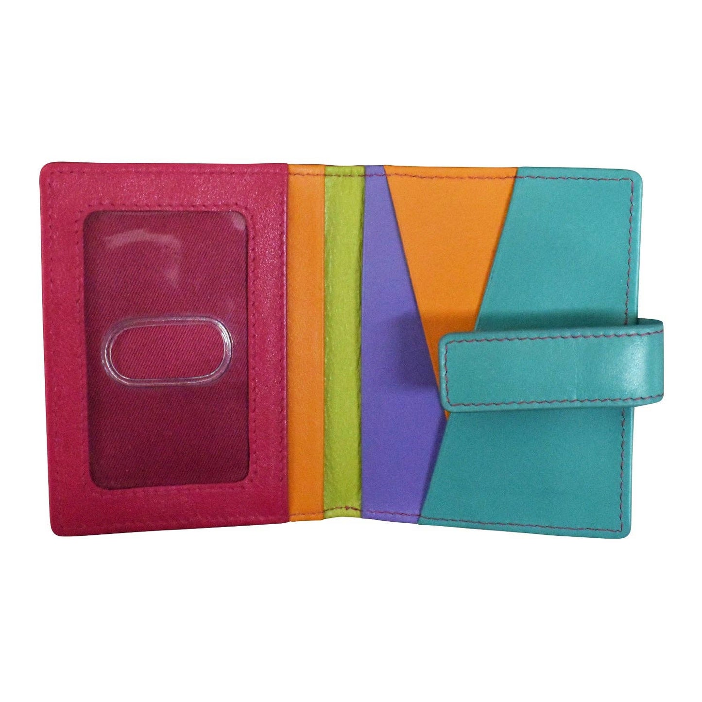 ili New York - 7803 MINI ASYMMETRIC CARD WALLET WITH TAB