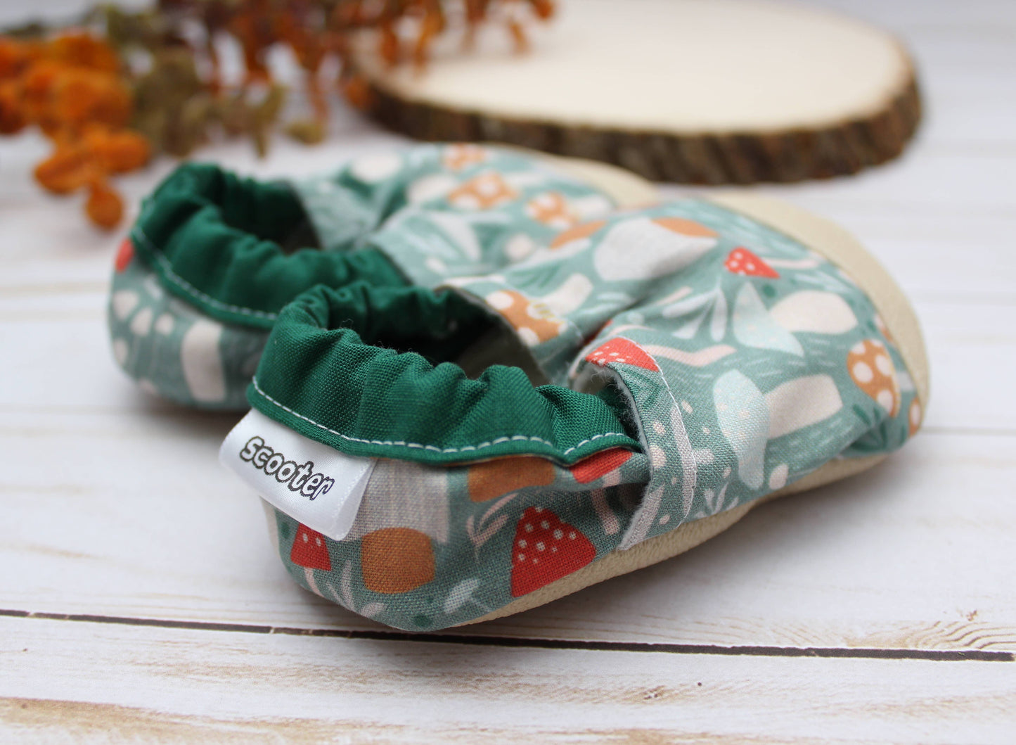 Scooter Booties - Mushrooms Baby Shoes