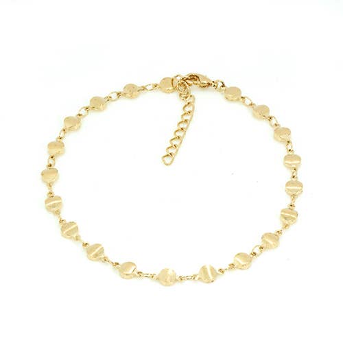 Maya J - Ankle Bracelets - 14K Gold-Plated - Full Display