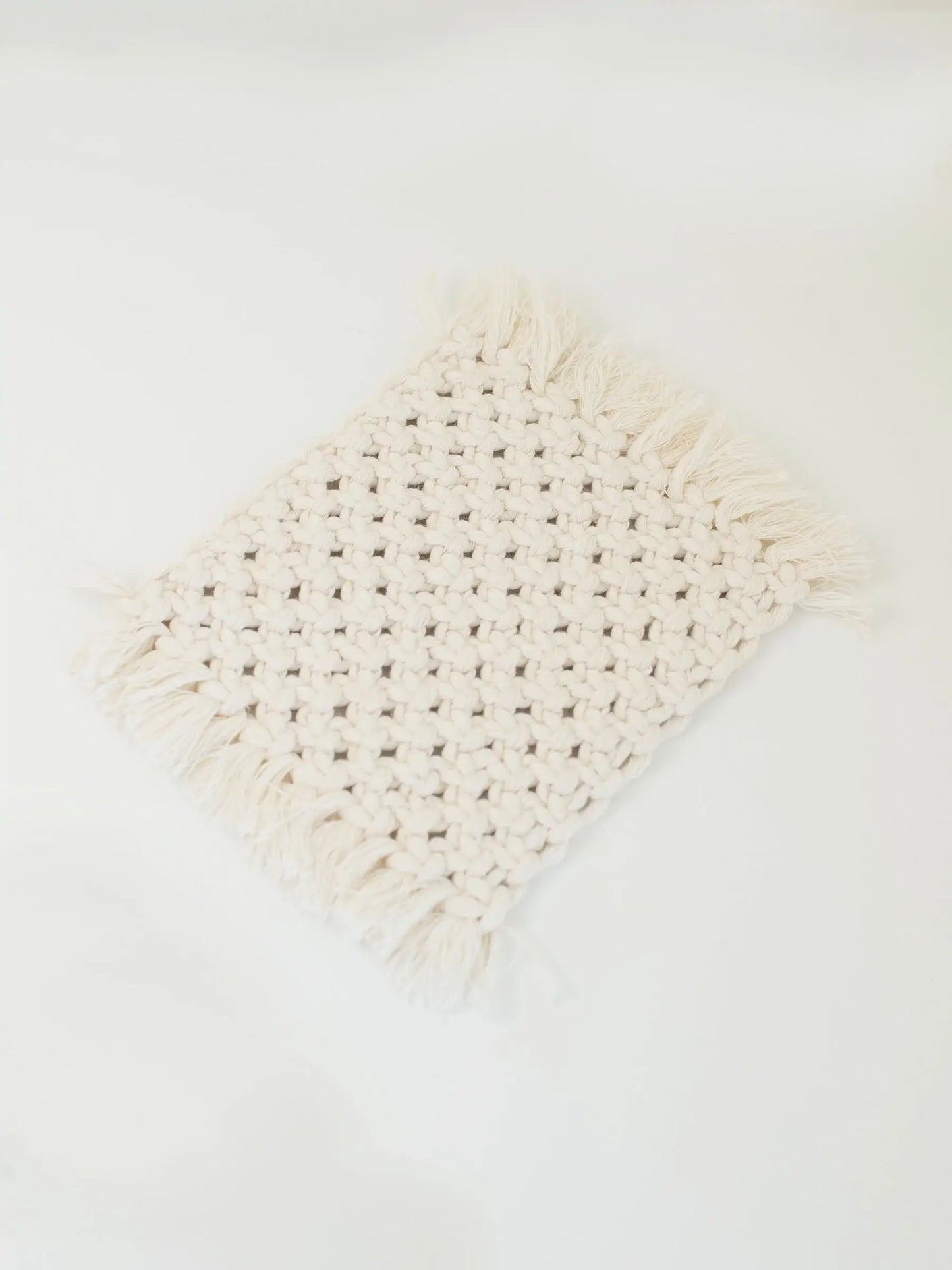 Macy Mae Dollhouse Designs - Dollhouse Macrame Rectangle Rug | Ivory or Natural