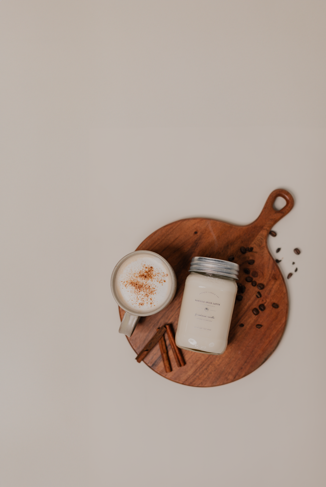 Antique Candle Co.® - Vanilla Spice Latte - Soy Wax Mason Jar Candle