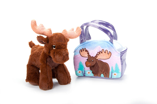The Petting Zoo - Plush Animal Set with Purse -  Moose