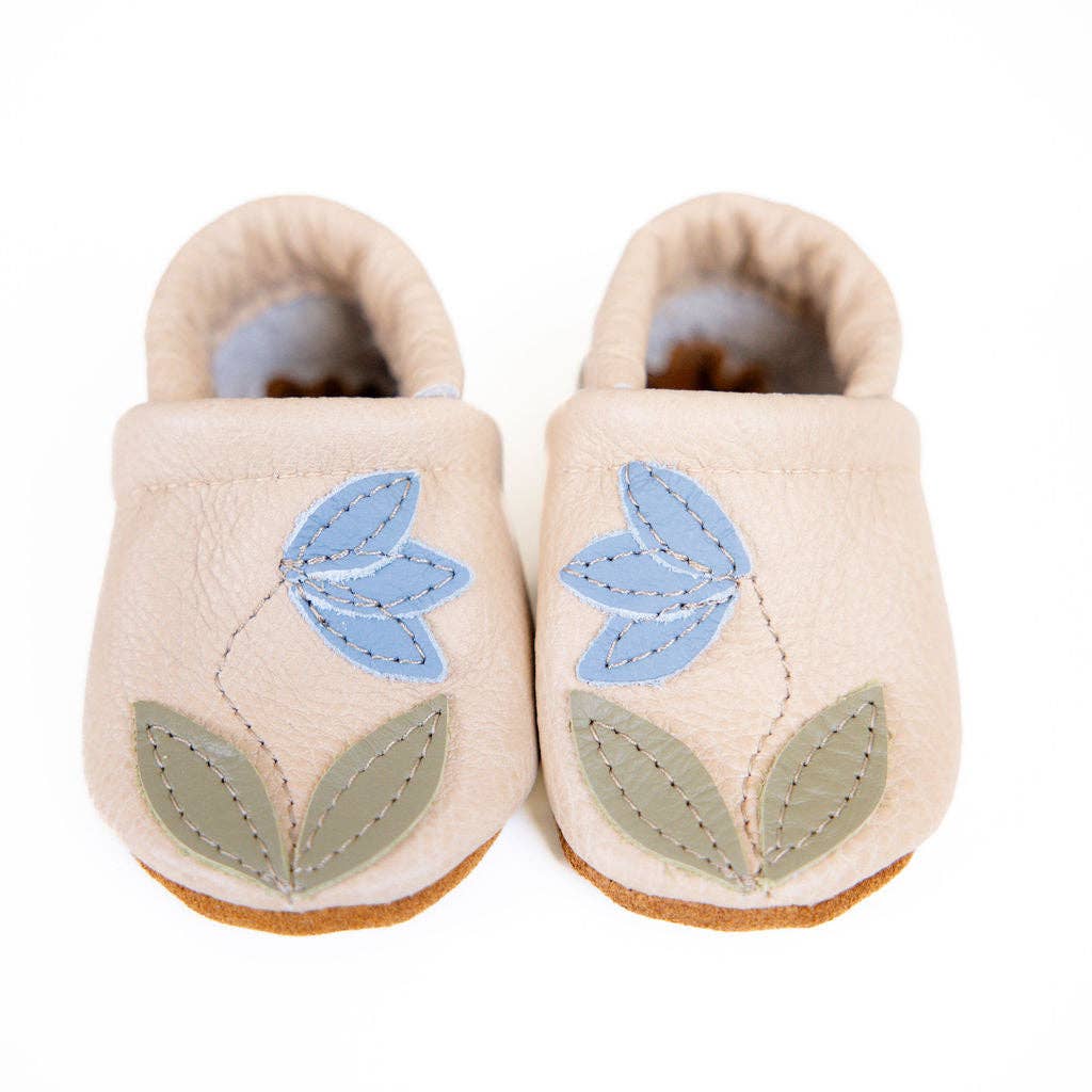 Starry Knight Design - Bluebell on Barley Leather Shoes Moccs Baby and Toddler