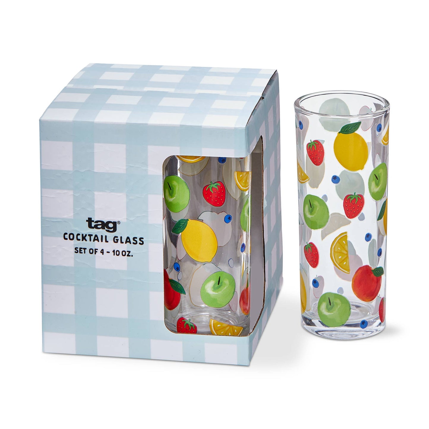 tag - Fresh Pick Drinks Glass Set of 4 Multi Summer