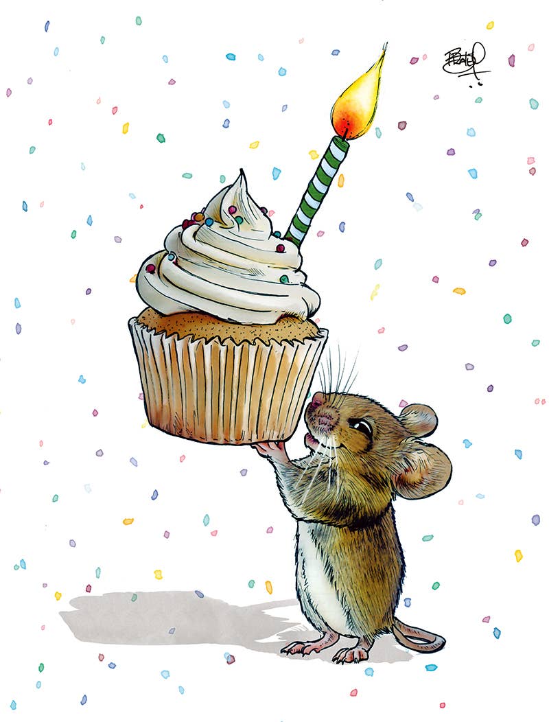 Shawn Braley Illustration - Uplifting Birthday #347 - vertical