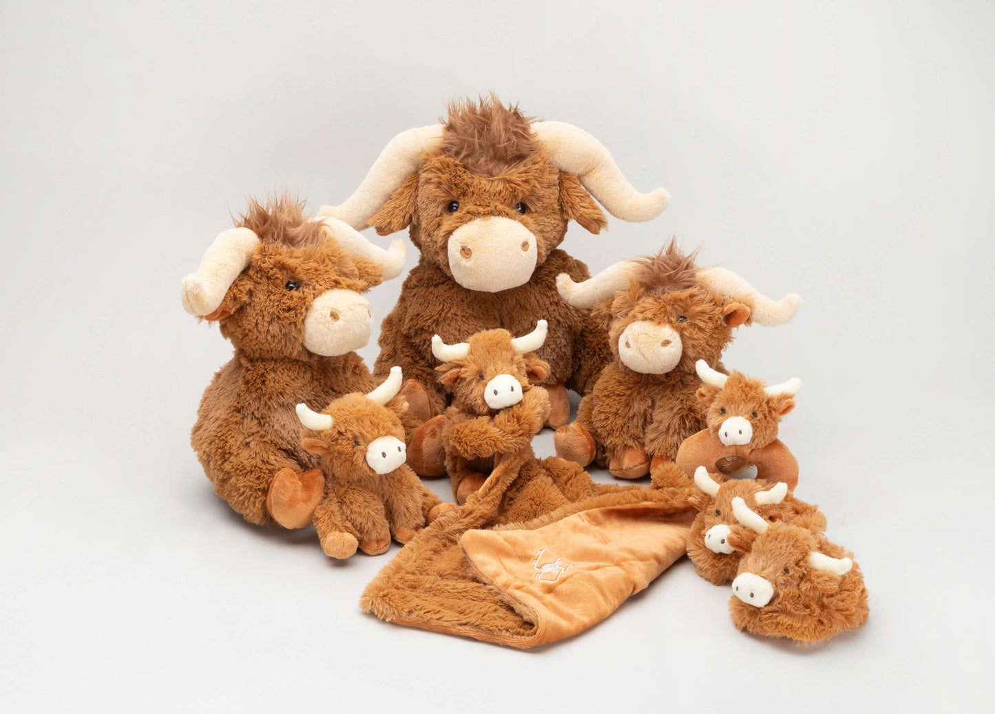 Jomanda Soft Toys & Accessories - Horny Highland Cow Baby Soft Toy Soother Comforter 29cm