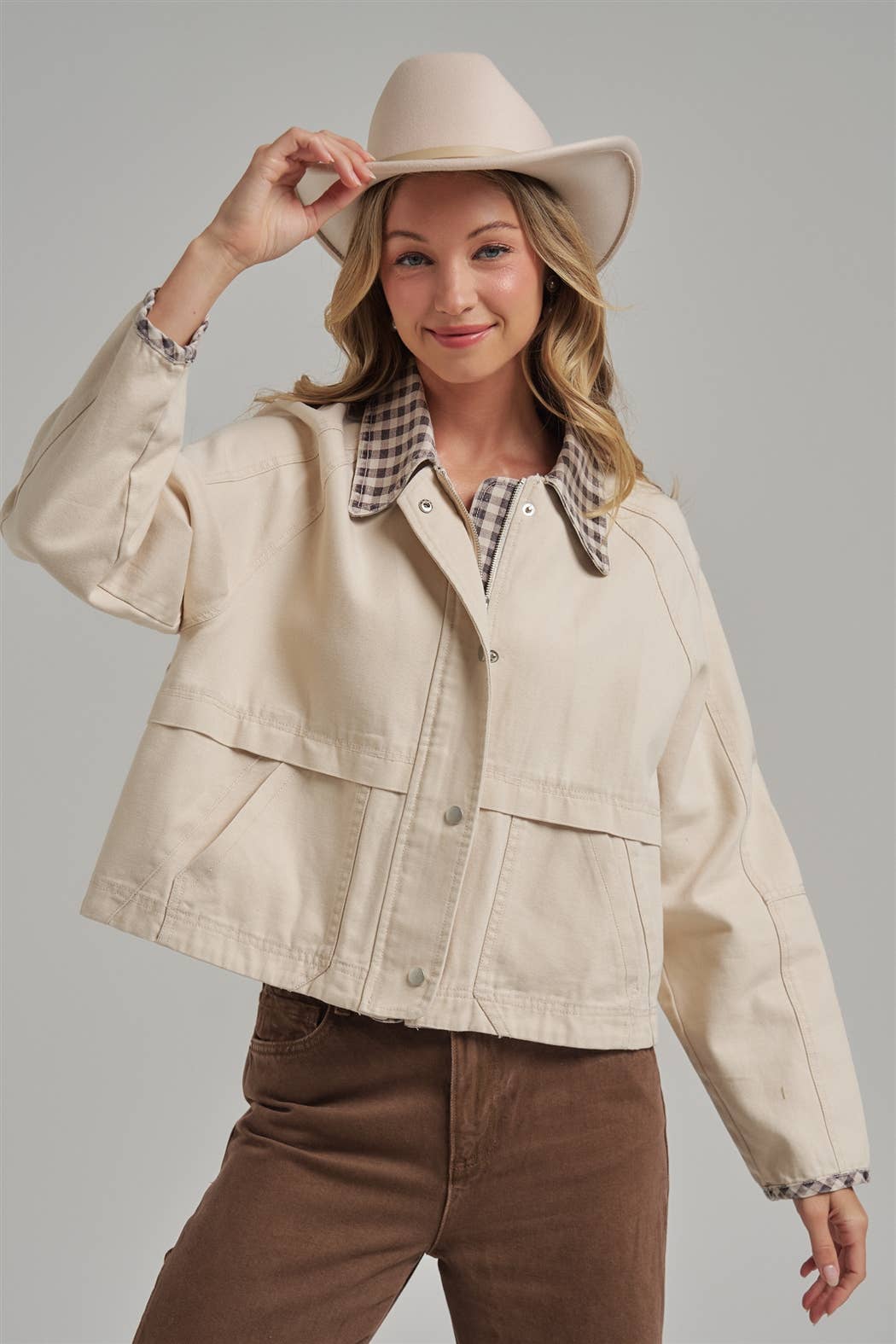 BON - VINTAGE OXFORD CANVAS TWILL FALL JACKET_JLT00253-01