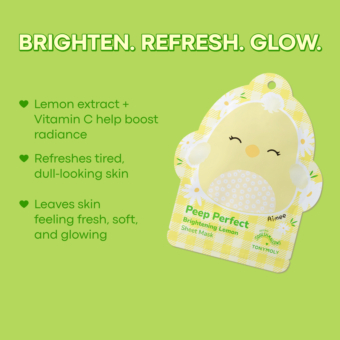 TONYMOLY - Squishmallows x TONYMOLY Spring Sheet Masks