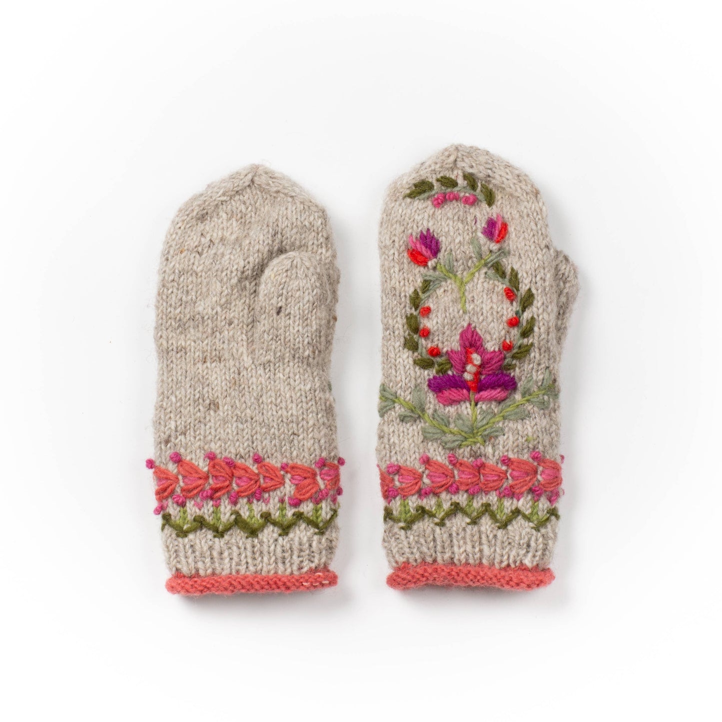 Lost Horizons Knitwear - Munich - women's wool knit mittens