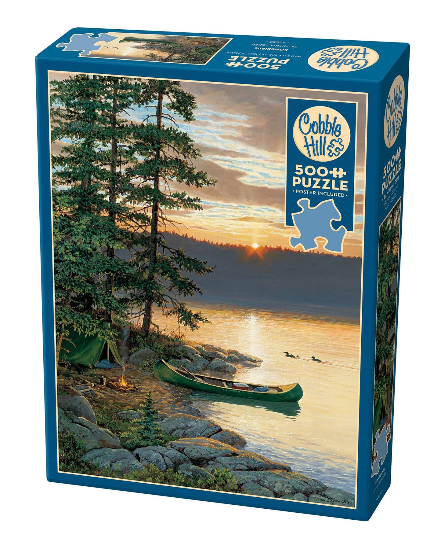 Outset Games and Cobble Hill Puzzles - Canoe Lake 500-Piece Puzzle