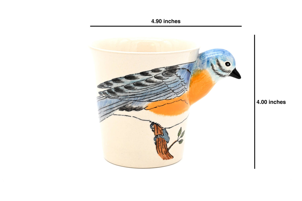 Art Floral Trading LLC - MUG186 Blue bird mug 10 oz
