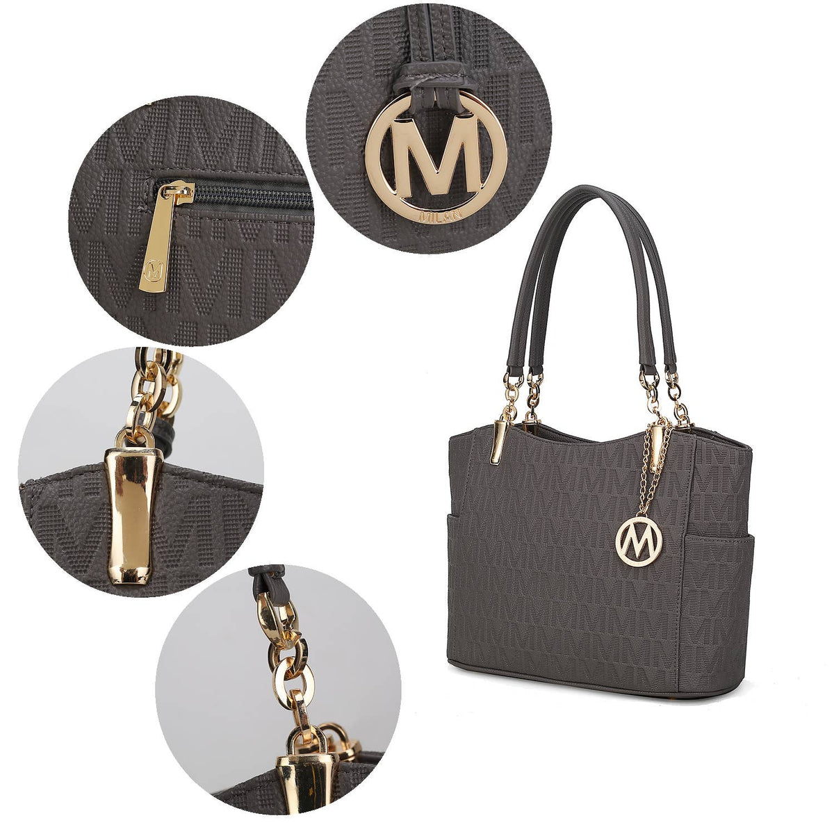MKF Collection - MKF Malika M Signature Vegan Leather Satchel Bag by Mia K