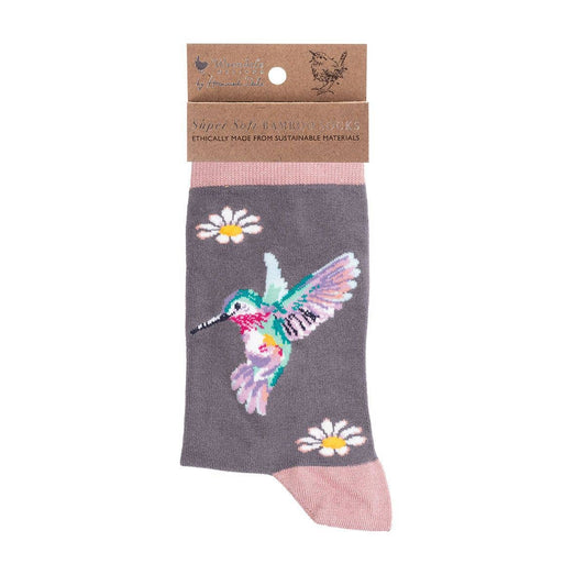 Wrendale Designs - Bird Sock - Wisteria Wishes