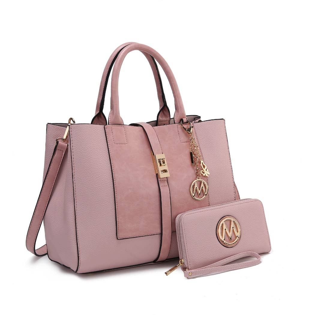 MKF Collection - MKF Yola Women's Satchel Bag with Wallet Set.