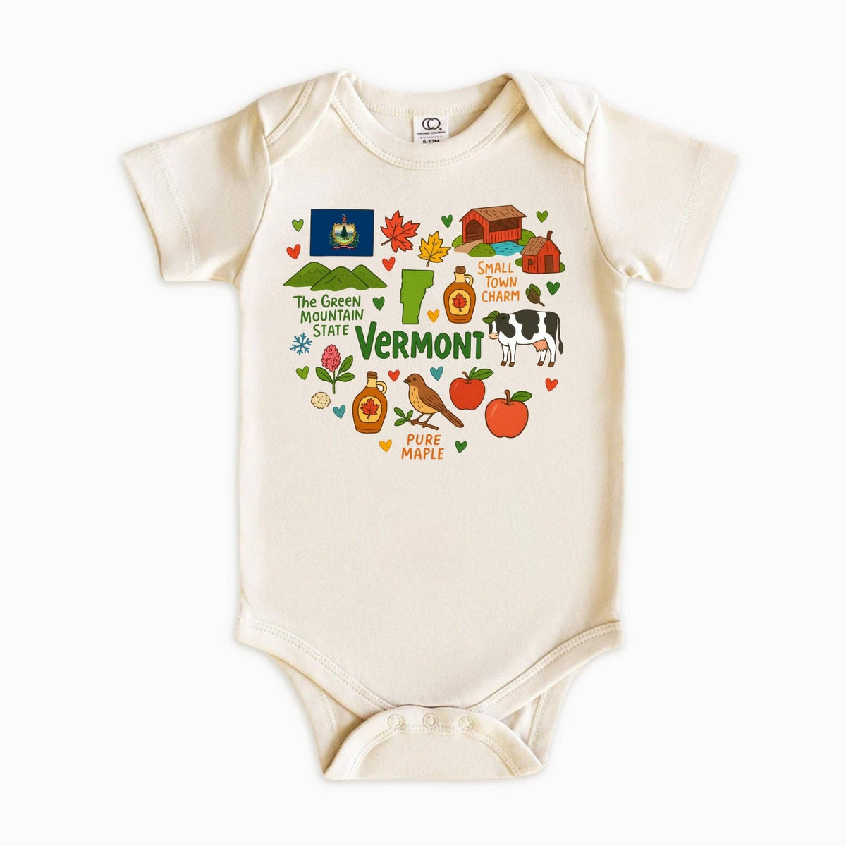 EnjoyMyDesign - Vermont Kids T-Shirt – Green Mountain State Icons