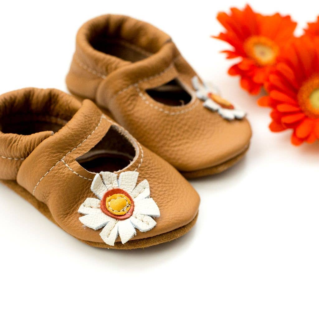 Starry Knight Design - Daisy Mary Janes Leather Baby & Toddler Shoes & Moccasins