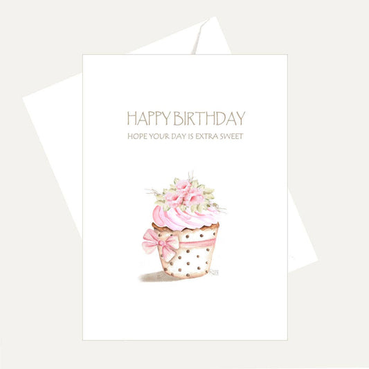 Bellflower Girl - Happy Birthday - Hope Your Day's Extra Sweet Friendship Card