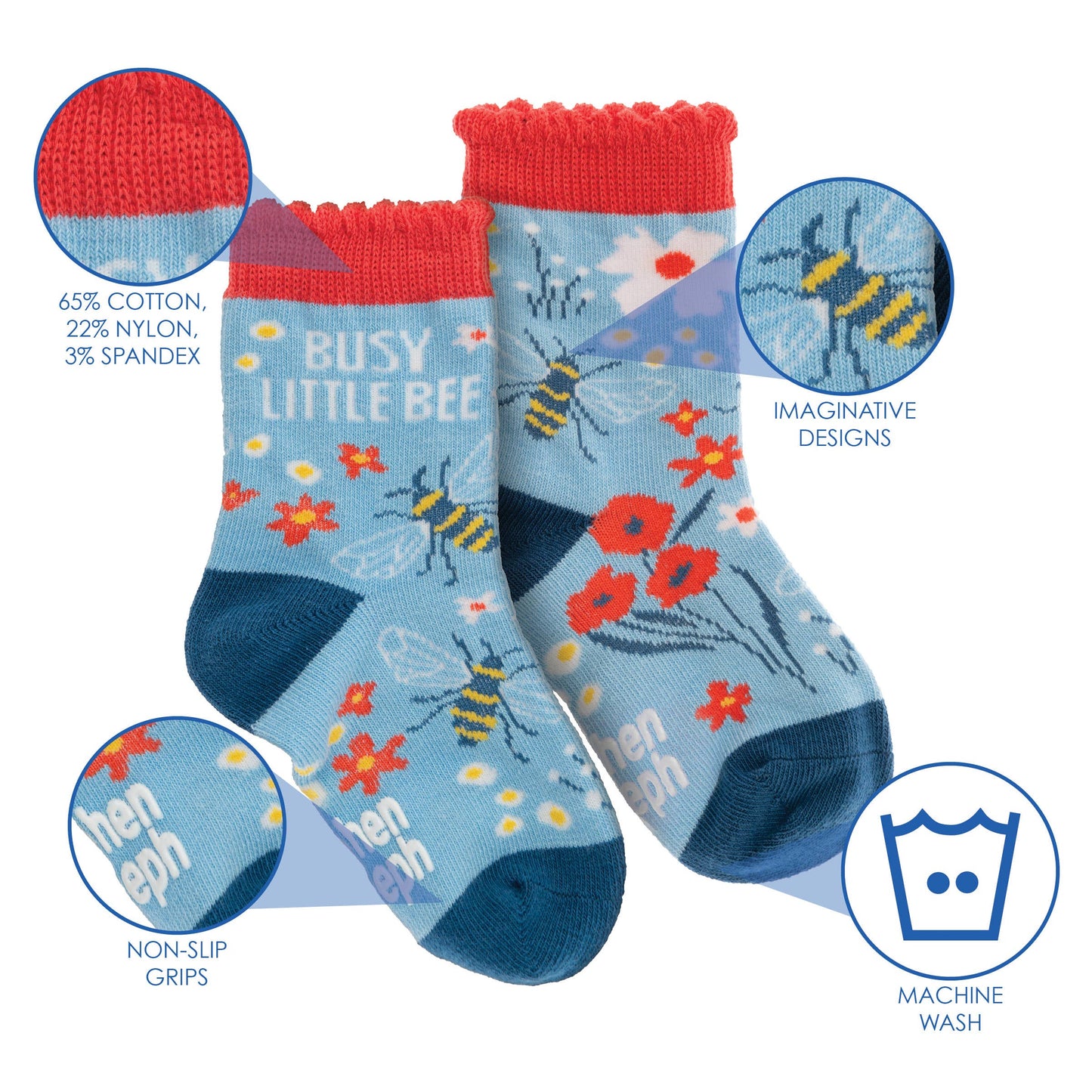 Stephen Joseph Gifts - Bee Toddler Socks