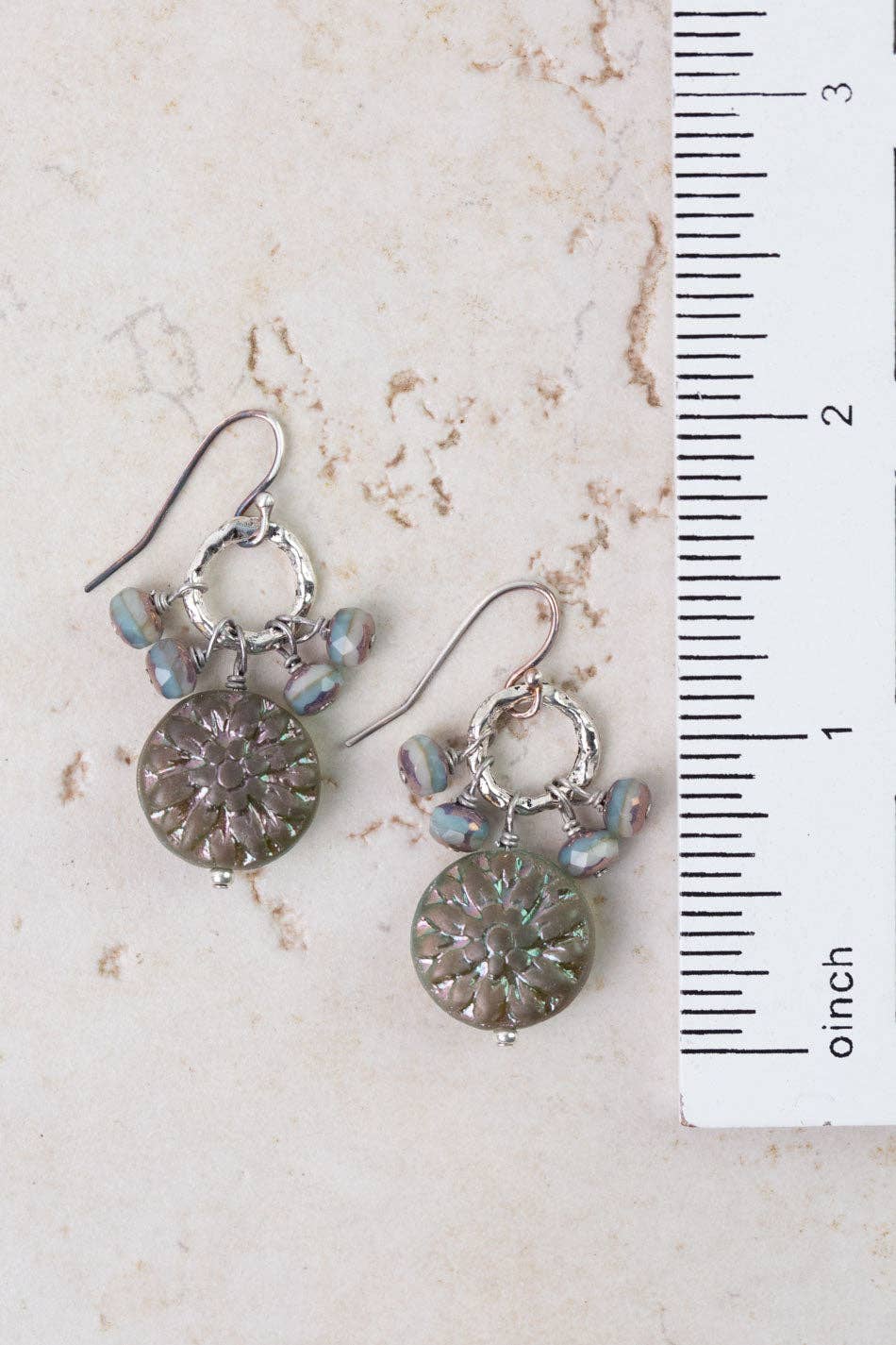 Anne Vaughan Designs Jewelry - Czech Glass Cluster Earrings