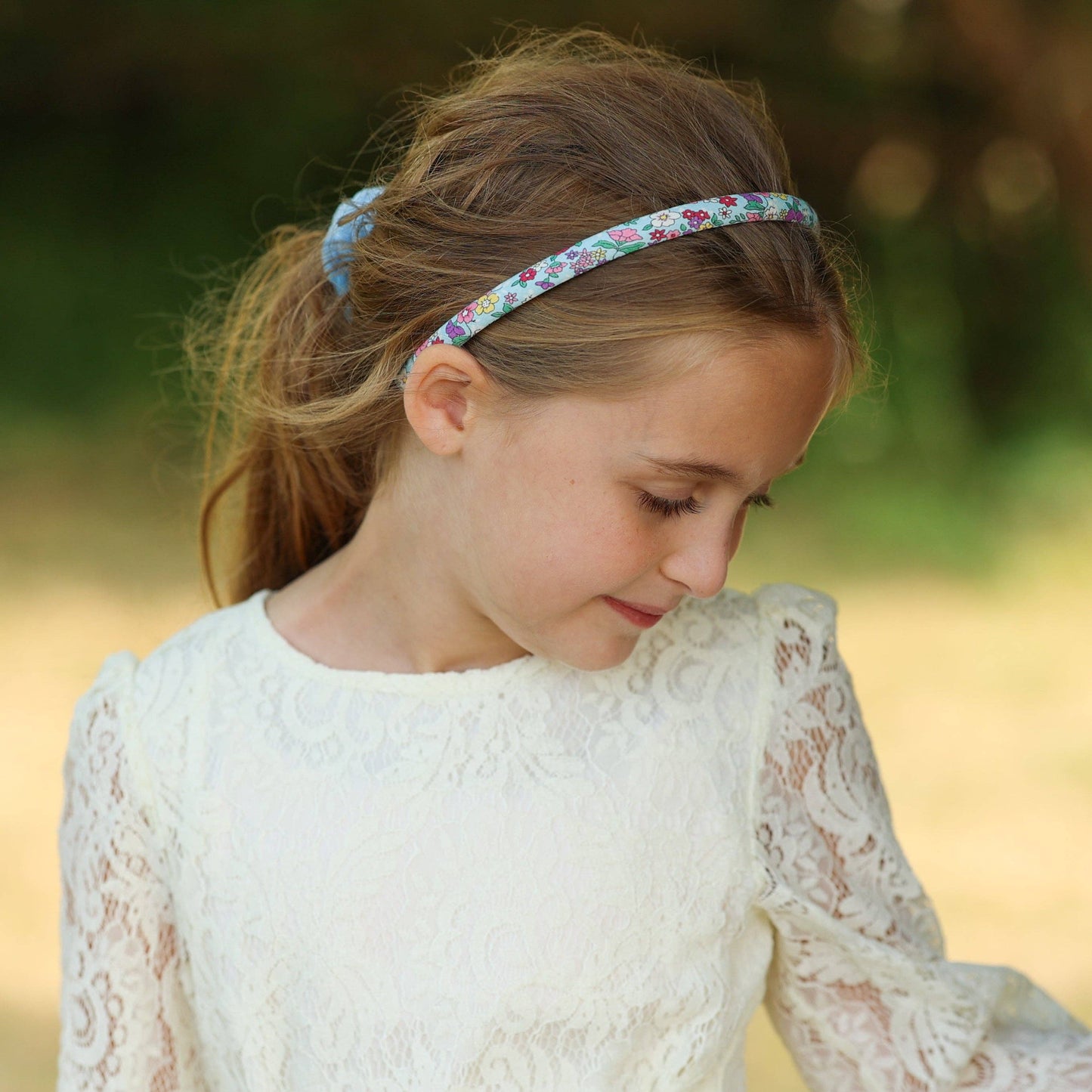 Frog Sac - Thin Floral Headband - Non Slip Hair Accessories for Kids
