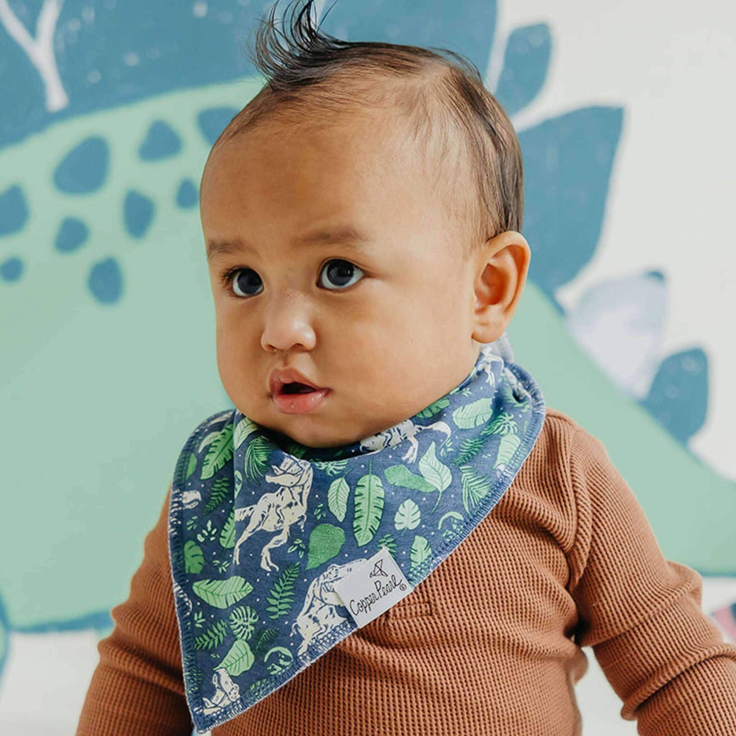 Copper Pearl - 4 Pack Baby Bandana Bibs - Jurassic Park
