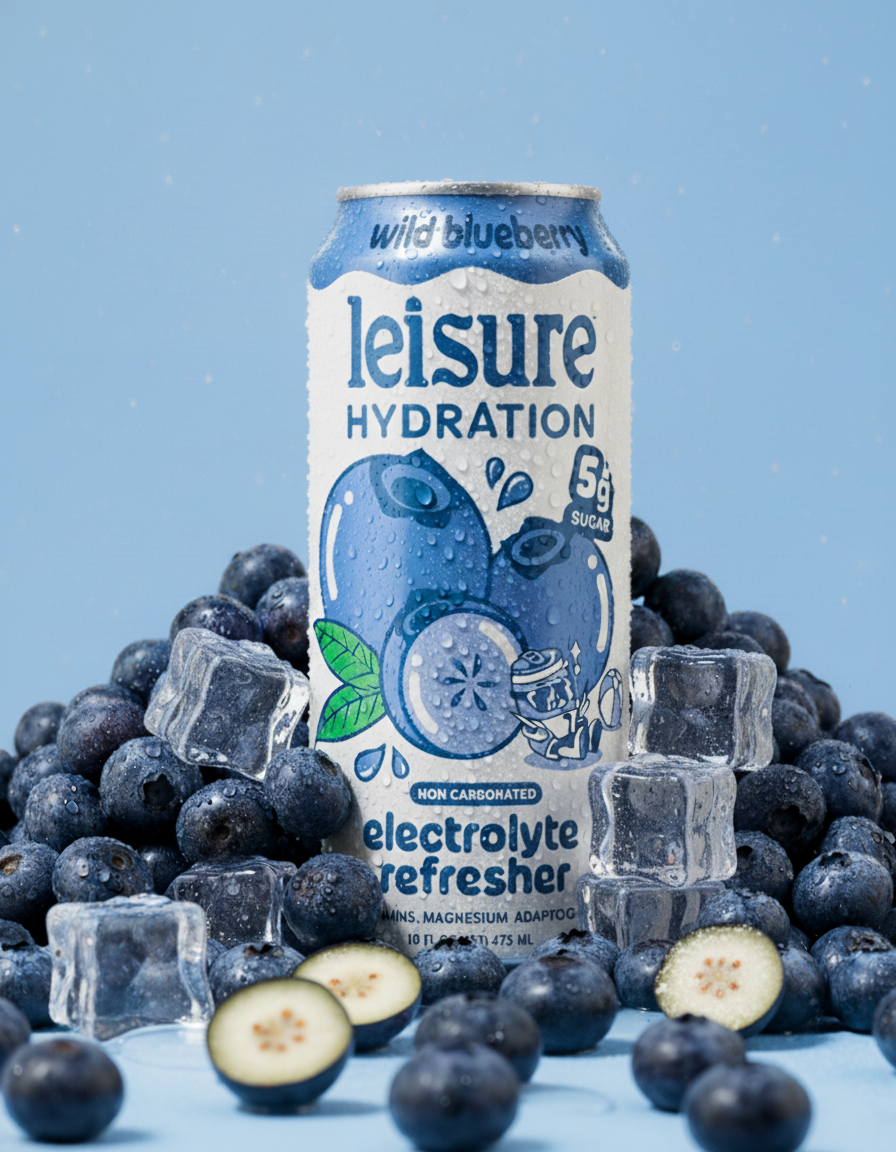 Leisure Hydration - Leisure Hydration Electrolyte Wild Blueberry (16 oz x 12-Pack)