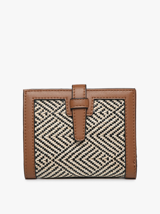 Jen & Co. - *SALE* WL2066 Bessie Canvas Wallet w/ Slip Closure