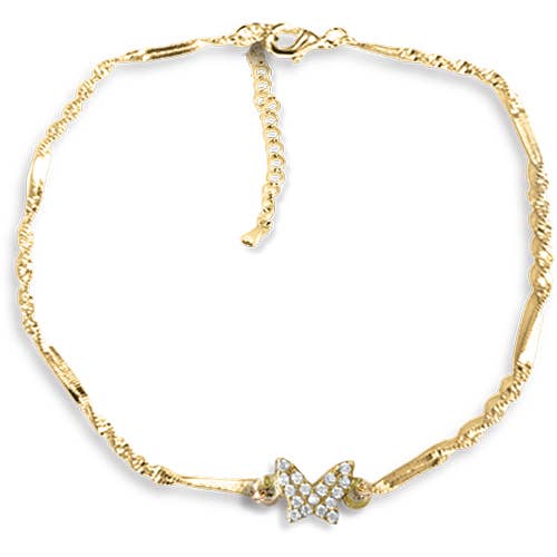 Maya J - Ankle Bracelets - 14K Gold-Plated - Full Display