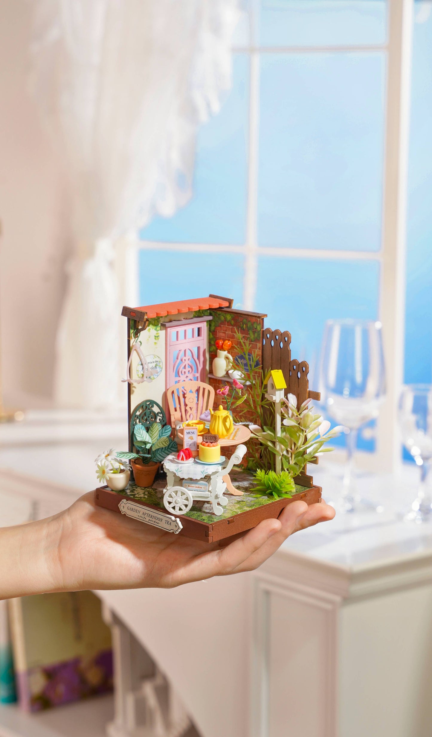 Hands Craft - DIY Miniature House Kit: Fancy Tea Yard