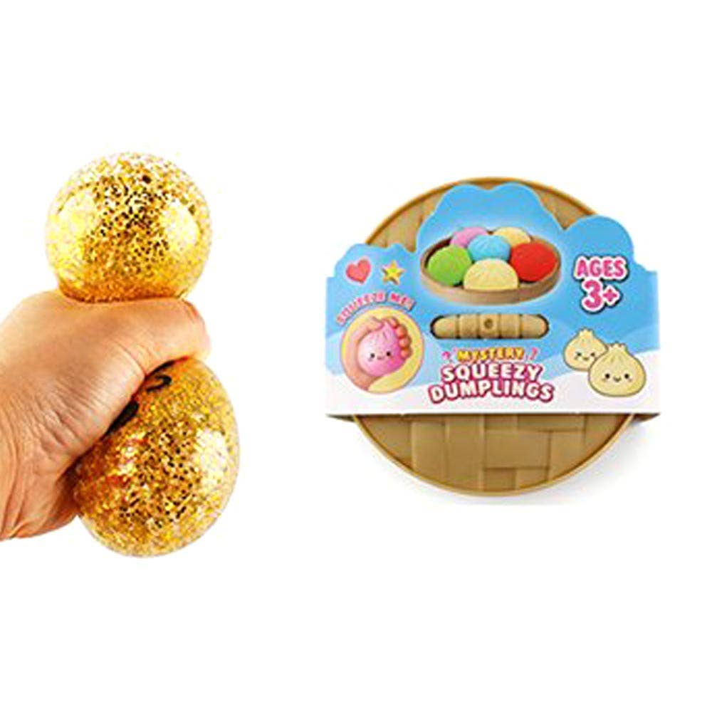 Sensibling Corp. - 12PCS - Metallic Steamed Bao Bun Dumpling Squeeze Squishy Stress Relief Toy