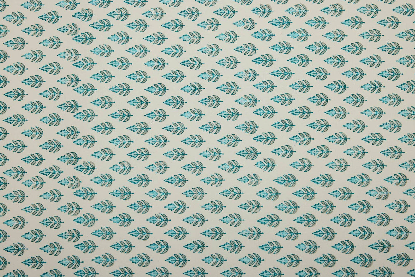 Paper Mirchi - Block Printed Wrapping Paper Sheets - Buti Turquoise