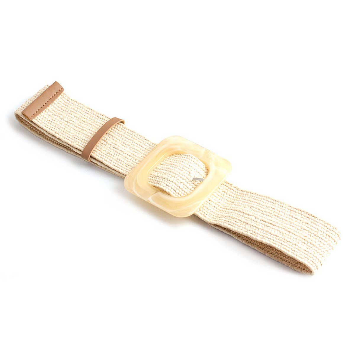 NINEXIS - CWABE0379_ROUND BUCKLE FASHION STRETCH BELT