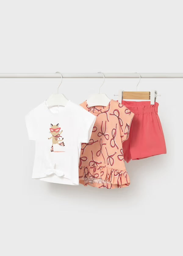 Rollerskating Cat Shirt Set