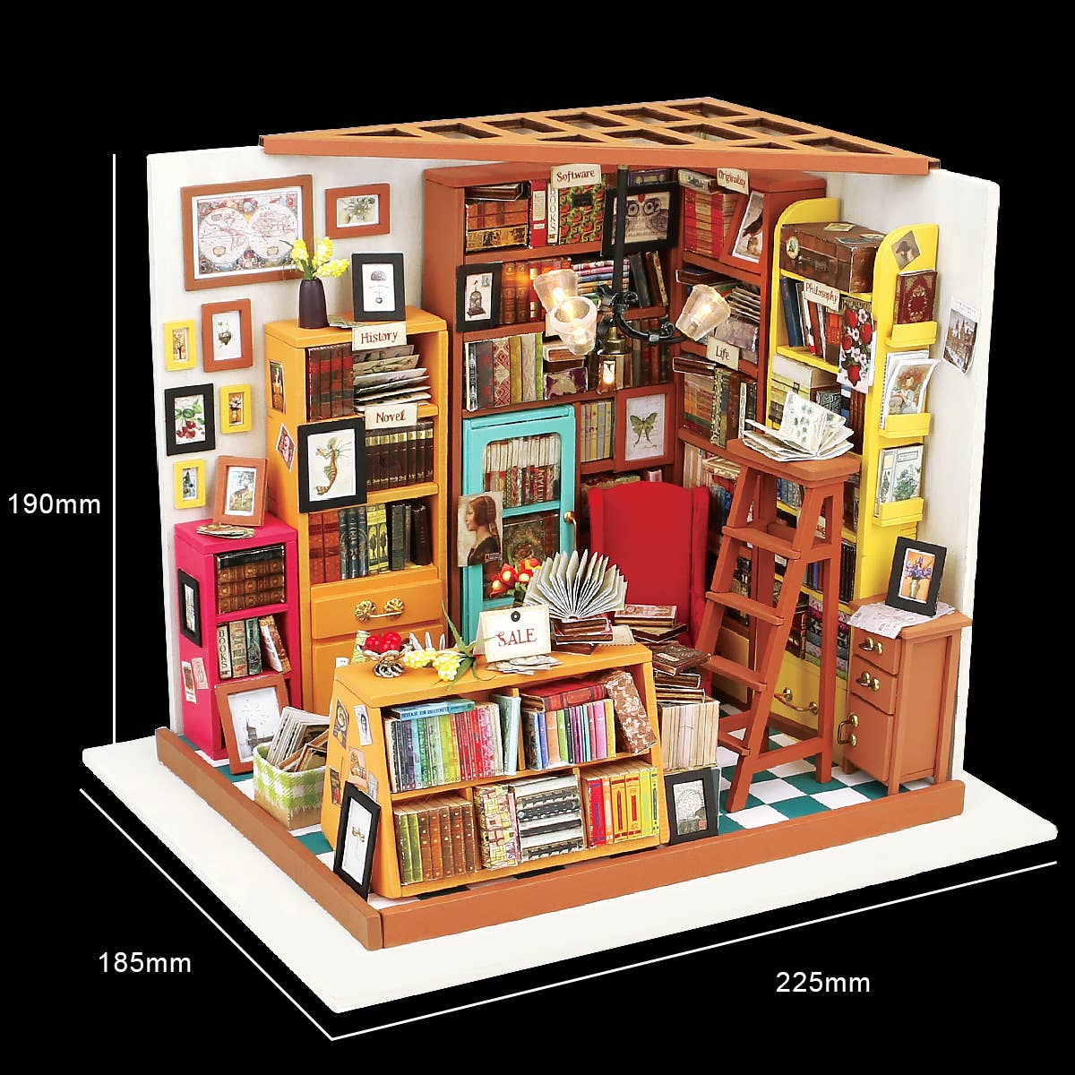Hands Craft - DIY Miniature House Kit: Sam's Study