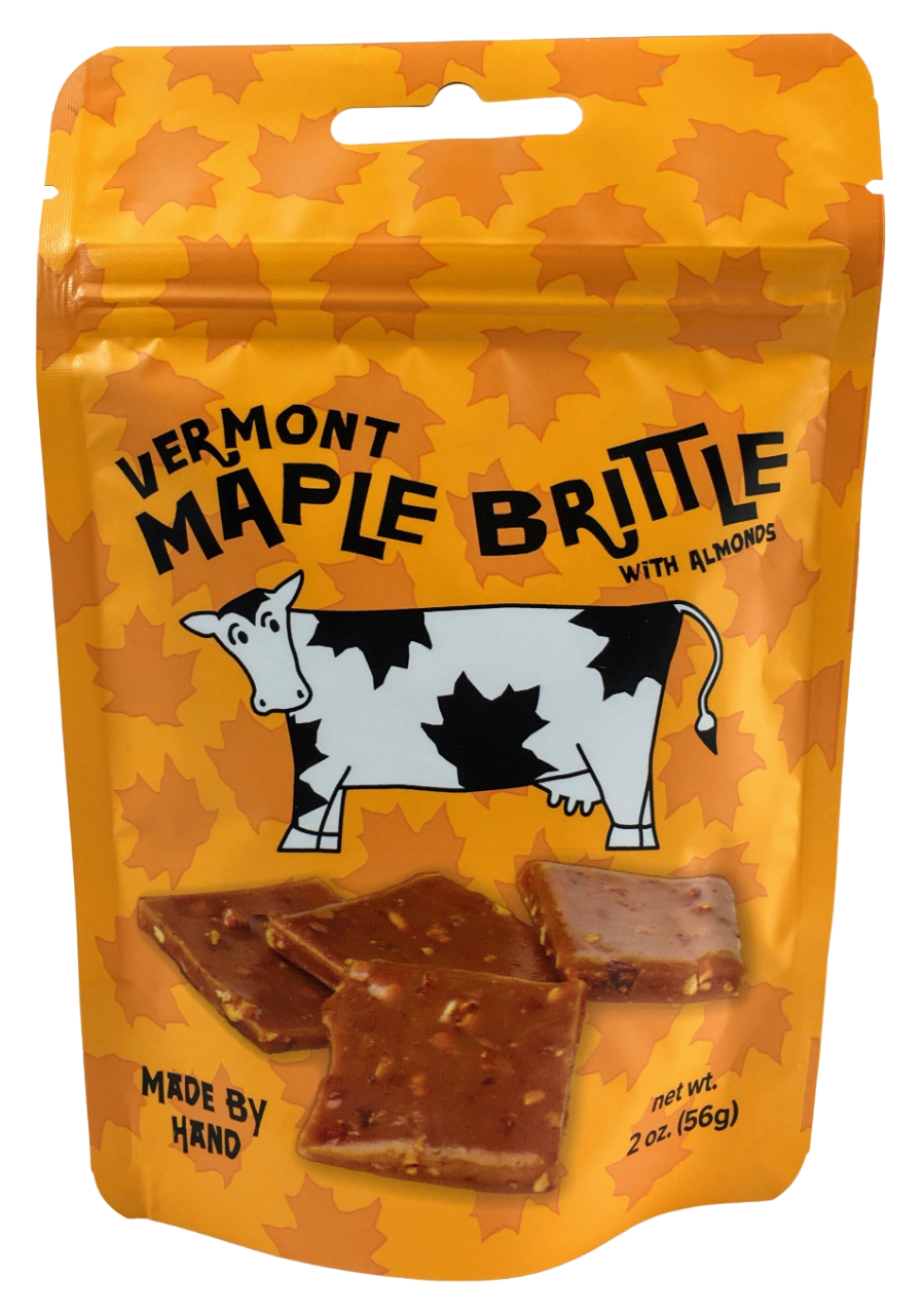 Sweet on Vermont Artisan Confections - Maple Brittle With Almonds - Pouch