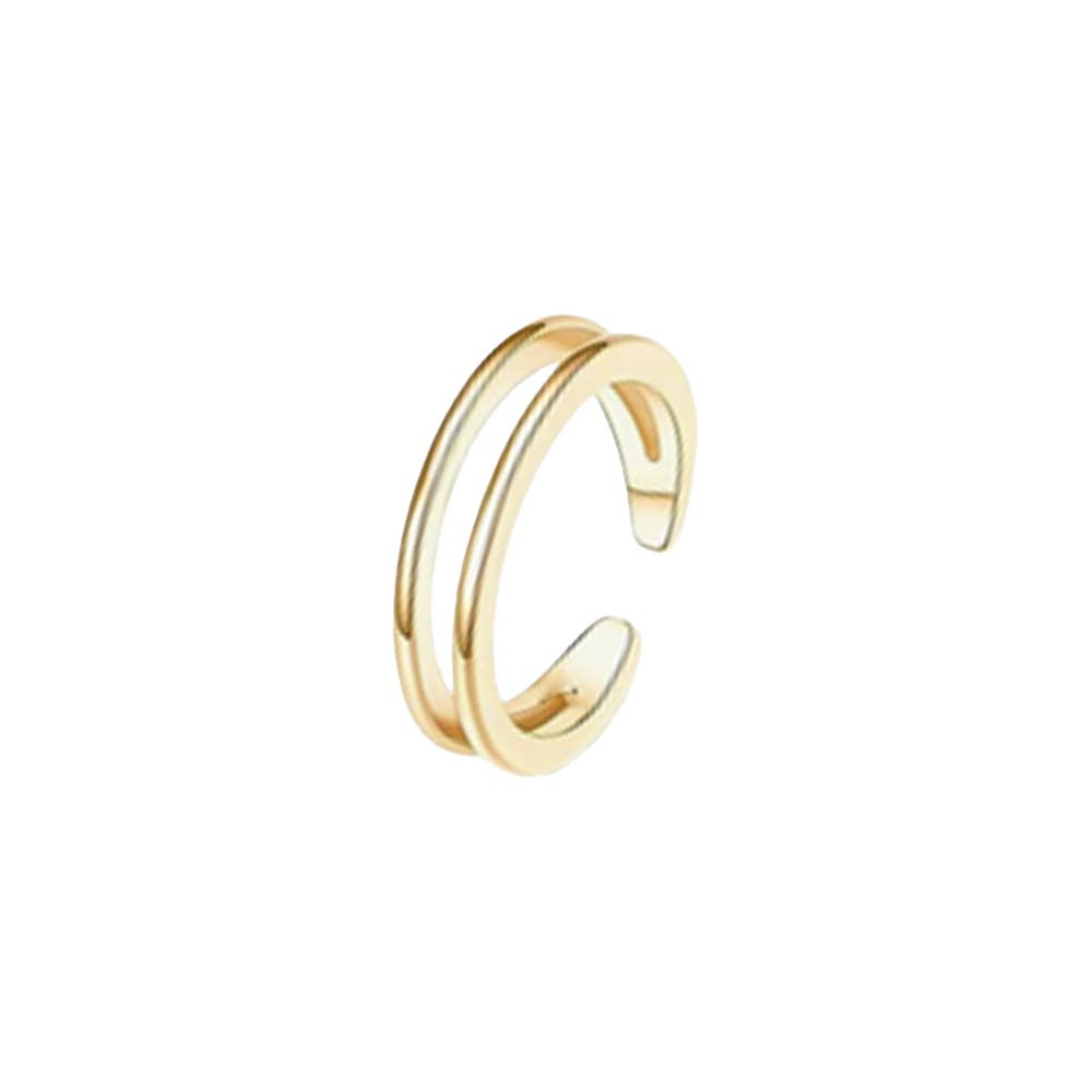 Maya J - Breezy Adjustable Toe Rings - Gold-Plated -2 Pack (By Style)