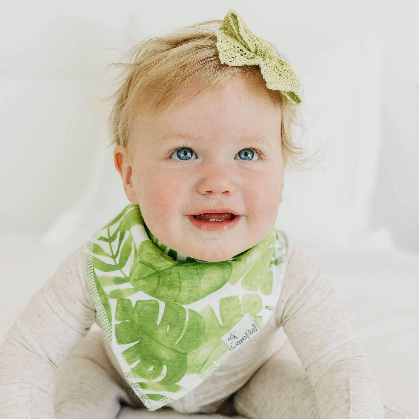 Copper Pearl - 4 Pack Baby Bandana Bibs - Noah