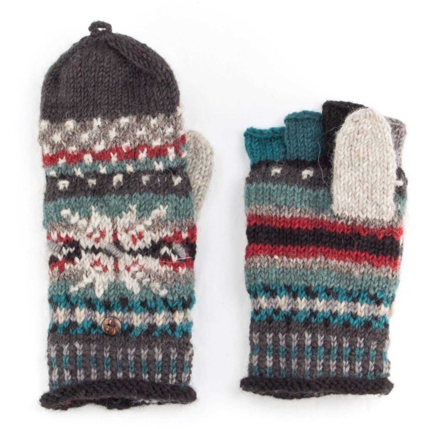 Lost Horizons Knitwear - Jasper - women's wool knit finger mittens