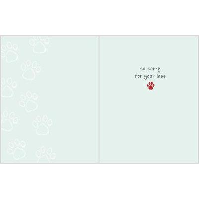 GINA B DESIGNS - Pet Sympathy Greeting Card - Paw Prints