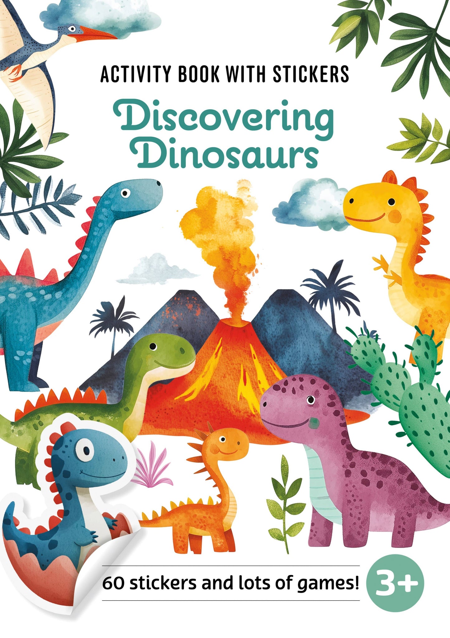 EDC Publishing - Activity Book with Stickers: Discovering Dinosaurs