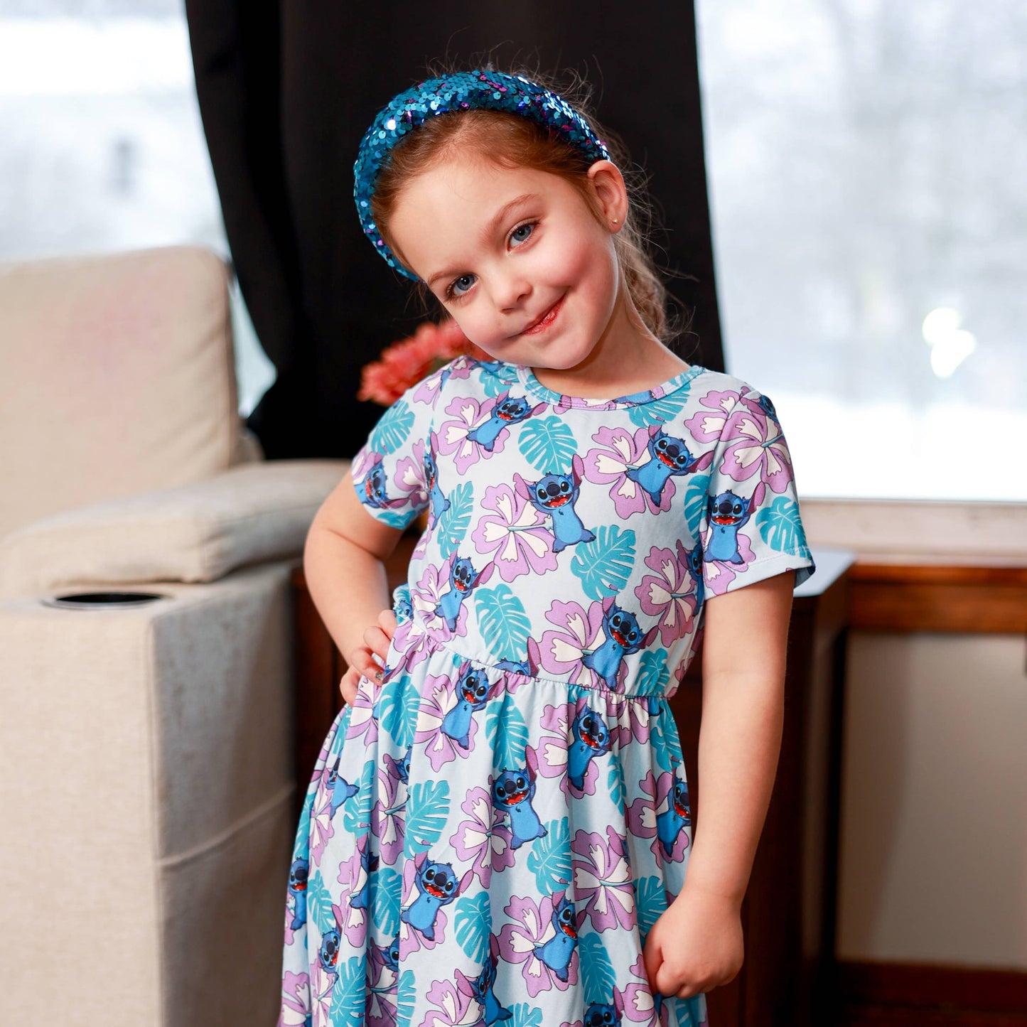 Frog Sac - Reversible Sequin Headband - Kids Padded Hair Band