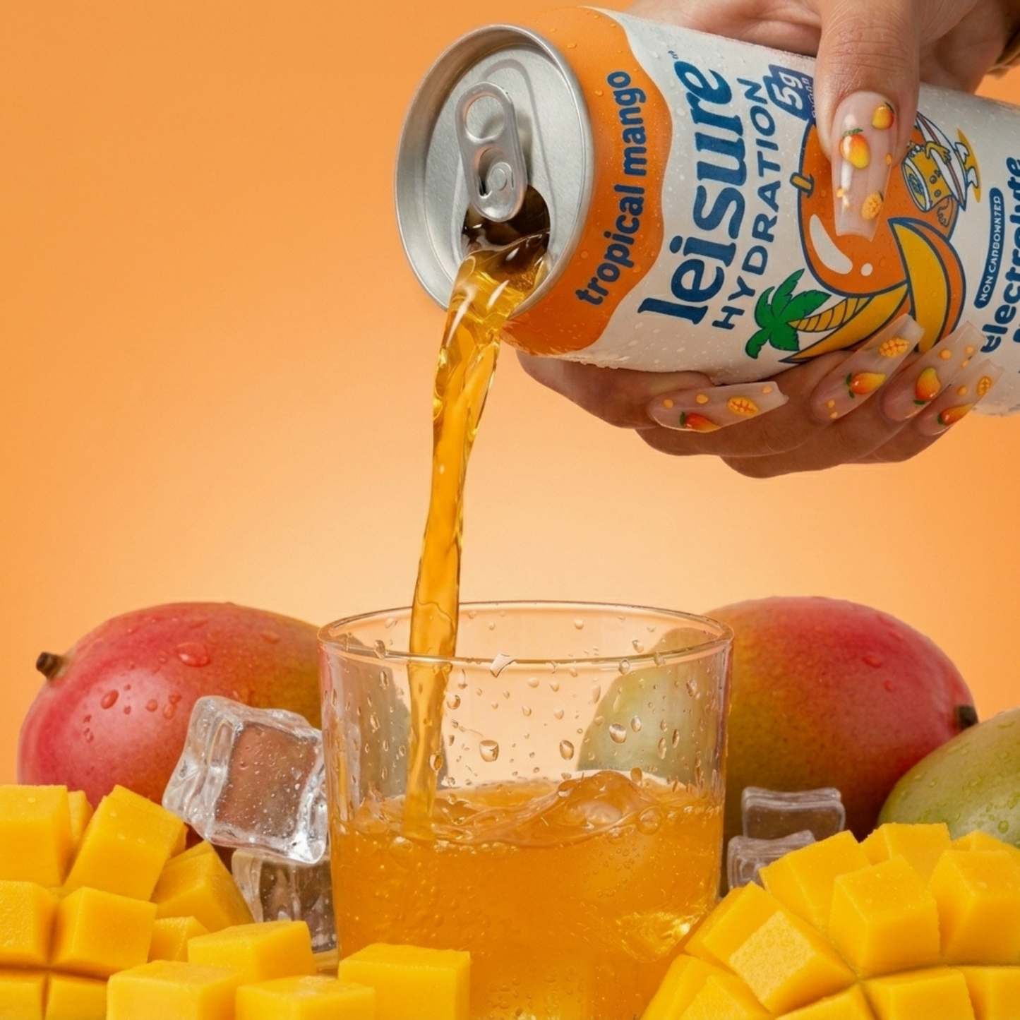 Leisure Hydration - Leisure Hydration Electrolyte Tropical Mango (16 oz x 12 pack)