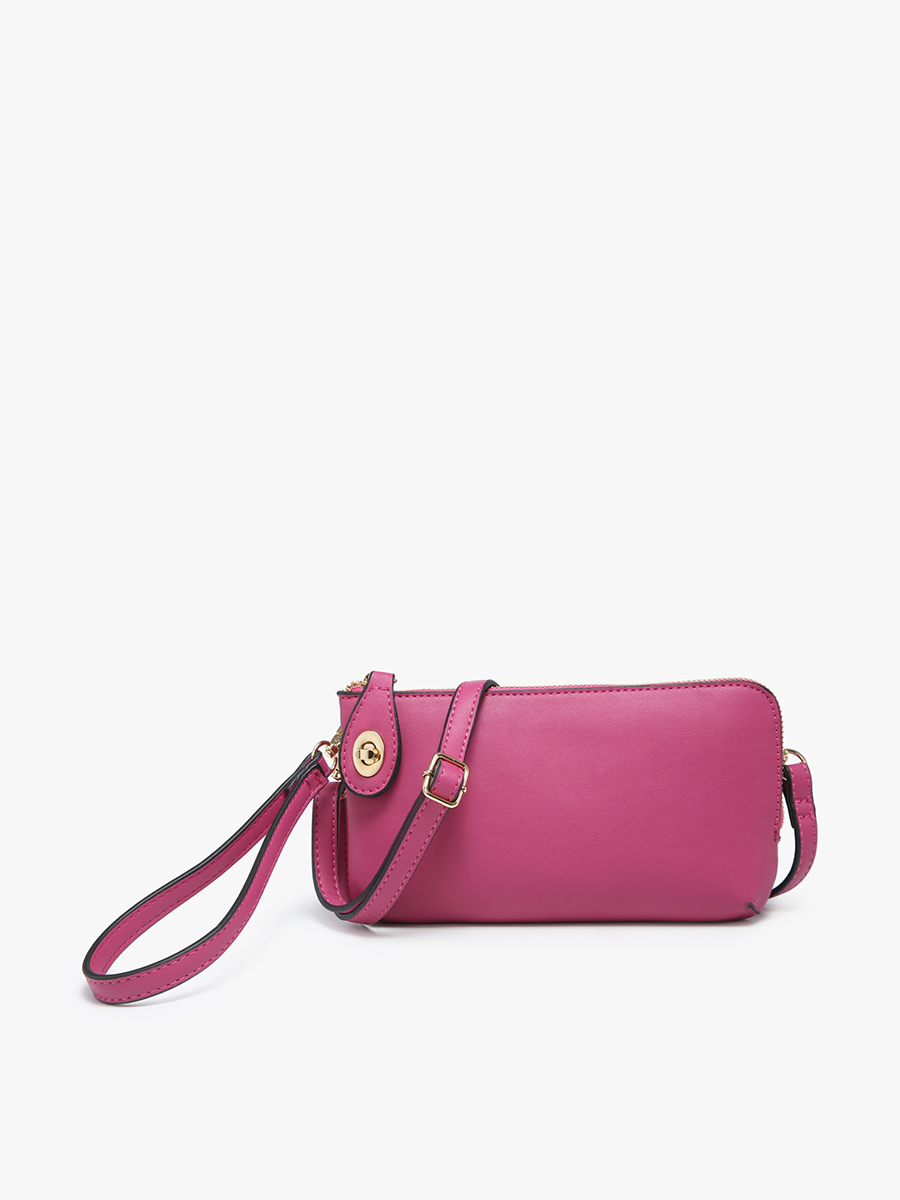 Jen & Co. - M1818 Kendall Crossbody/Wristlet w/ Twist Lock Closure