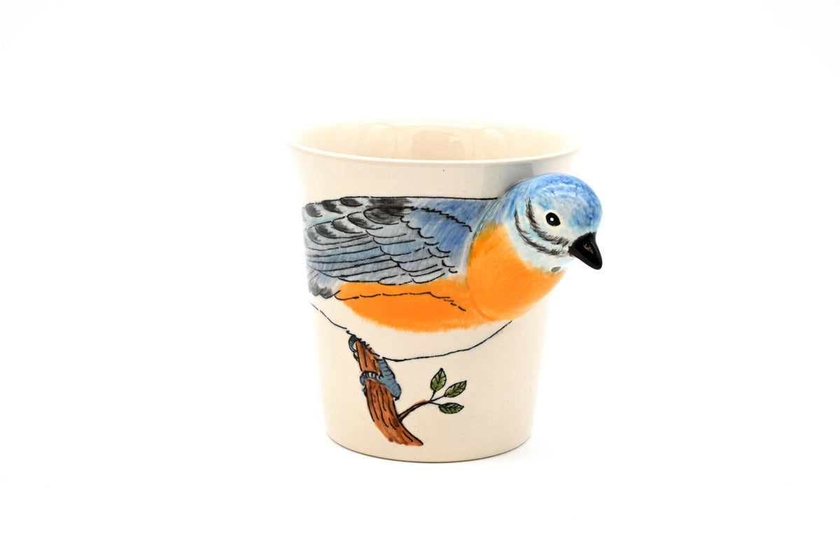 Art Floral Trading LLC - MUG186 Blue bird mug 10 oz
