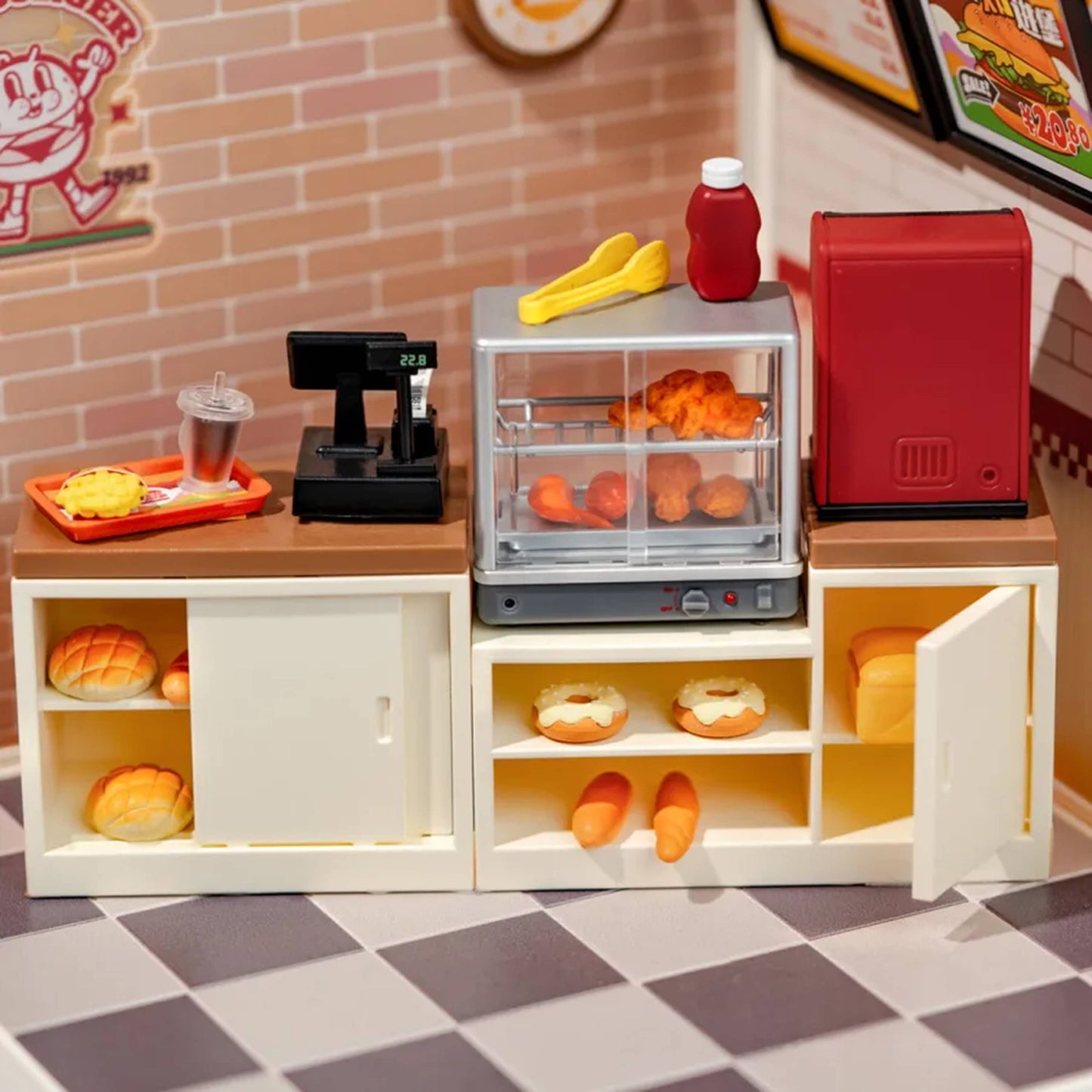 Hands Craft - DIY Miniature House Kit: Yum Yum Burgers